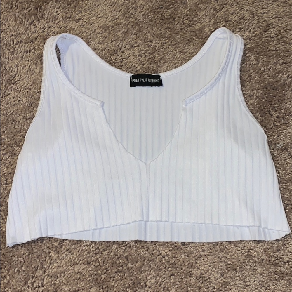 white crop top